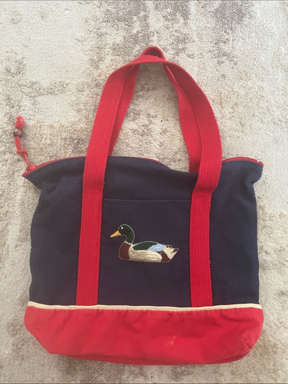 Mallard Duck Mini Tote Vintage 80’s